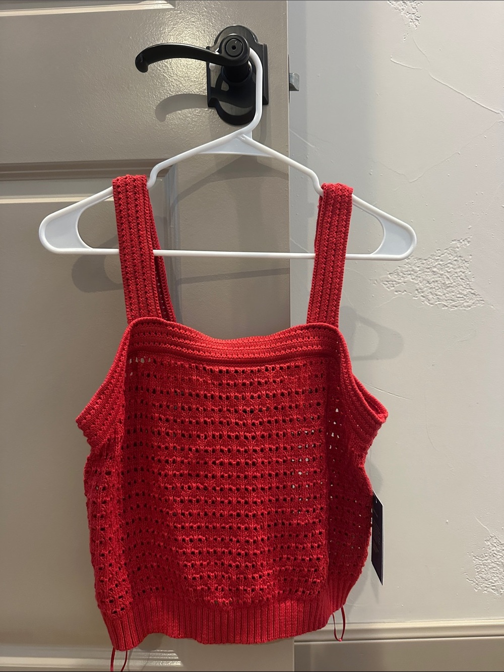 Universal Thread Red Crochet Knit Camisole Tank